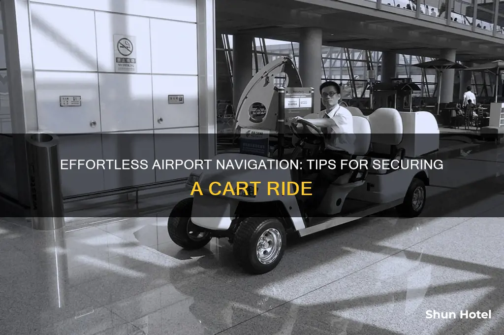 how get a cart ride in airport