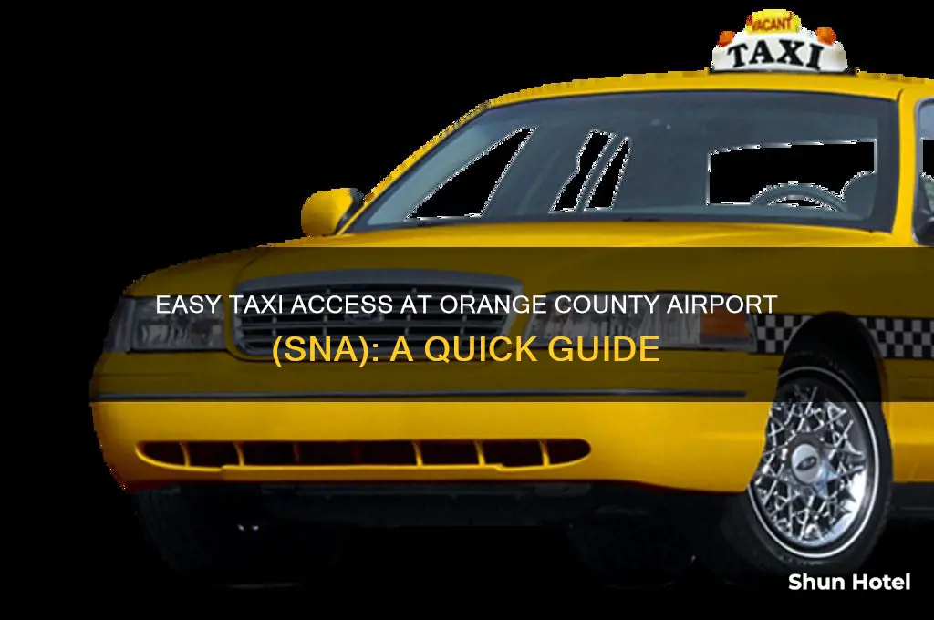 how get a taxi at orange county airport sna