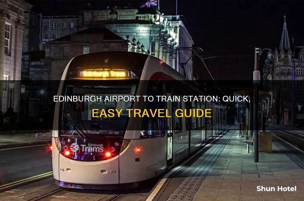 how get from edinburgh airport to train station