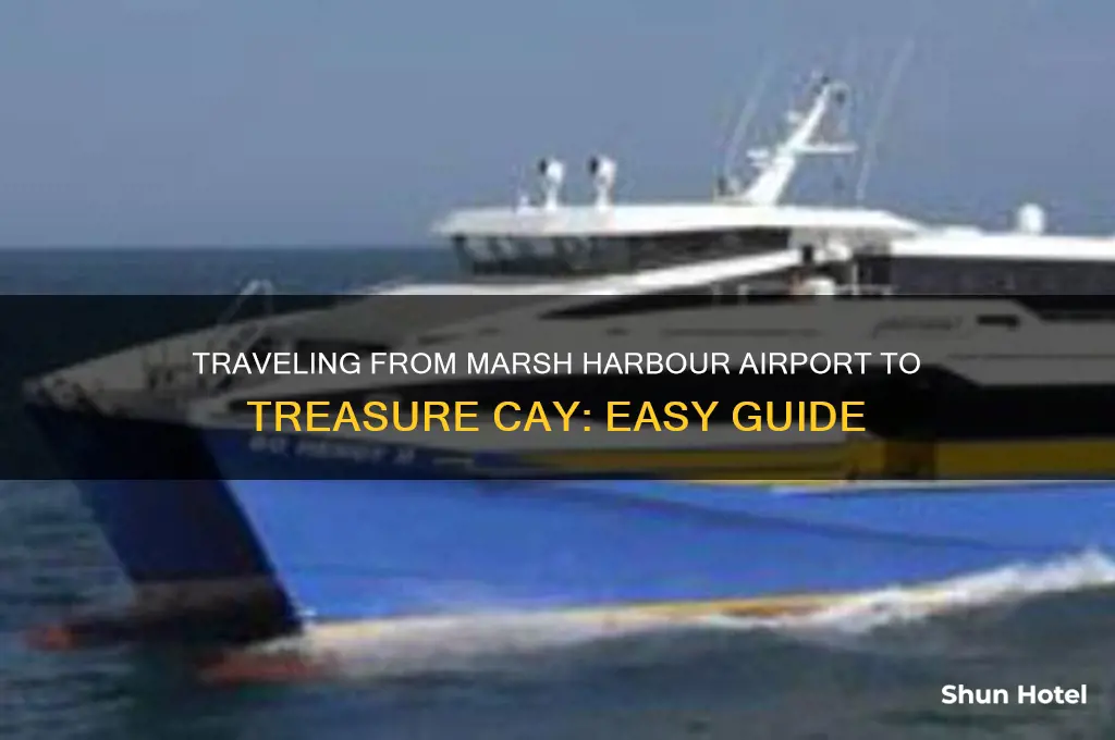how get from marsh harbor airport to treasure cay