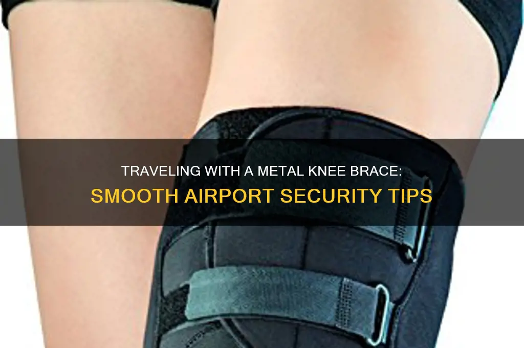 how get through airport security with metal knee brace