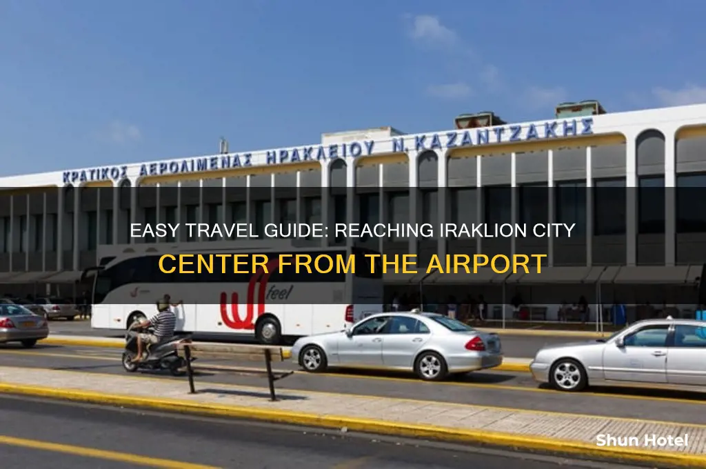 how get to centre of iraklion from airport