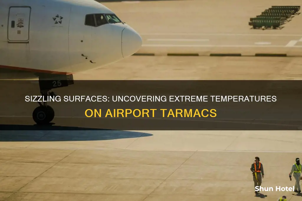 how hot does the airport tarmac get