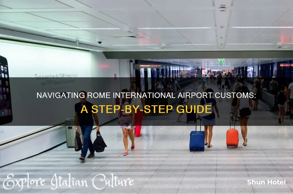 how is going through customs work in rome international airport