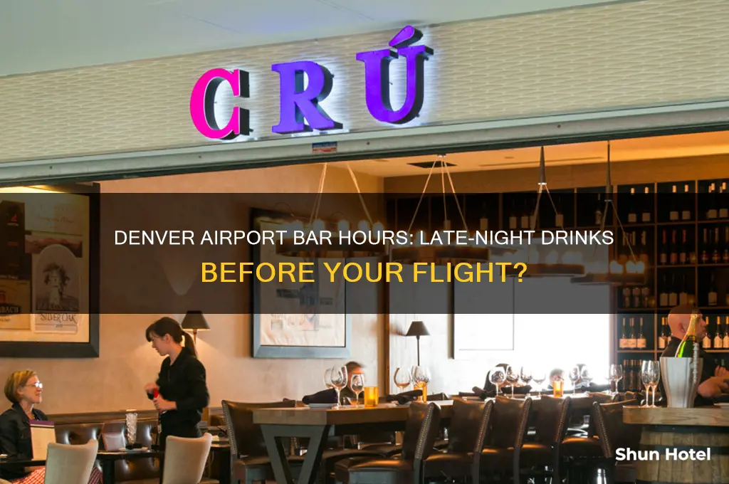 how late are bars open in denver airport