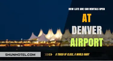 Denver Airport Car Rentals: Late-Night Hours and Availability Guide