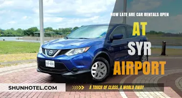 Late-Night Car Rentals at Syracuse Airport: Hours and Options