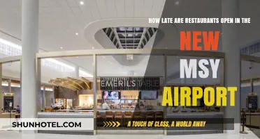 Dining Hours at New MSY Airport: Late-Night Restaurant Options