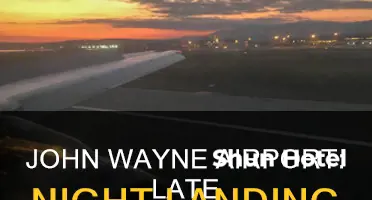 how late can planes land at john wayne airport