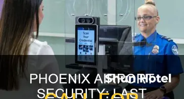 how late can you go through security at phoenix airport
