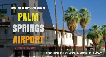 Palm Springs Airport Rental Car Hours: Late Night Options Available