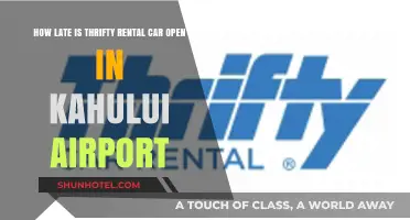 Thrifty Car Rental Hours at Kahului Airport: Late-Night Options