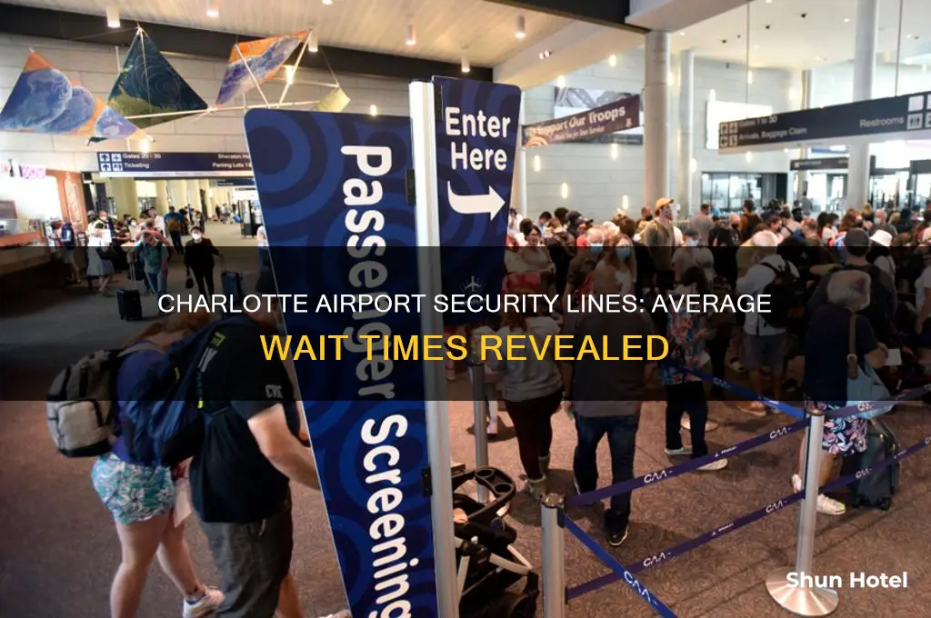 how long are lines for security at charlotte international airport