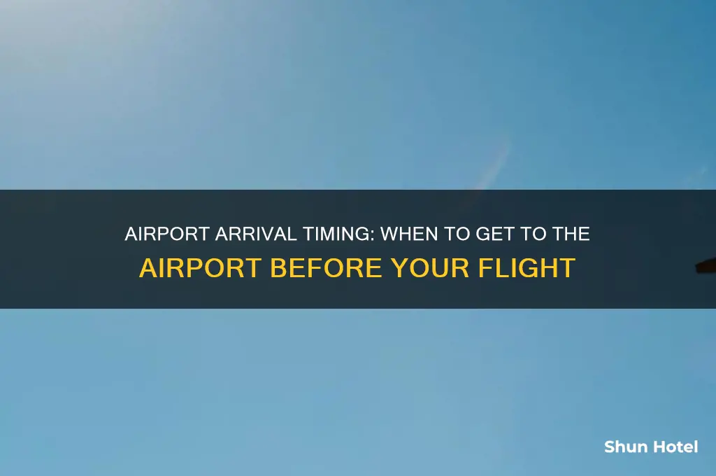how long before flight should i get to airport