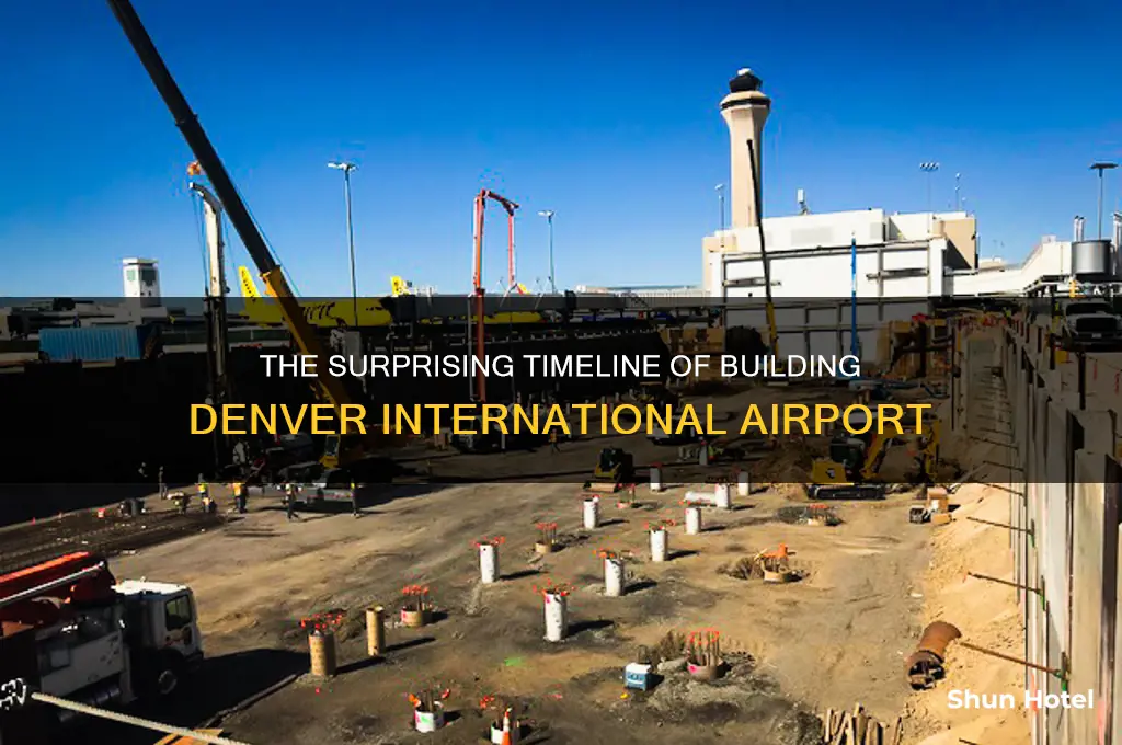 how long did it take to build denver international airport