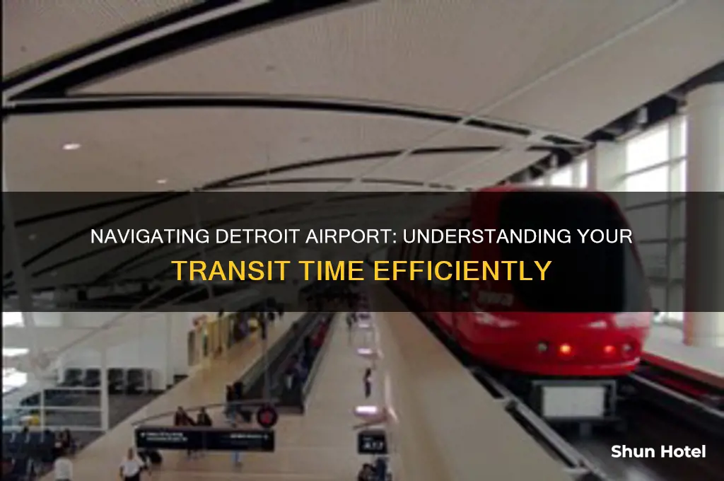 how long does it take to get across detroit airport