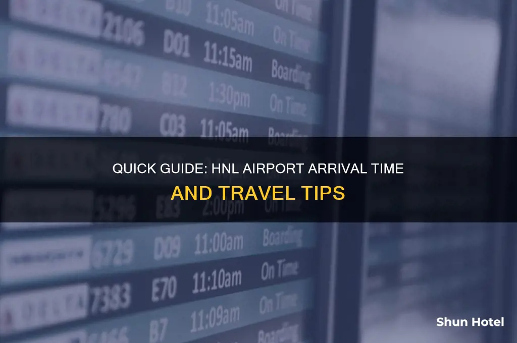 how long does it take to get into hnl airport