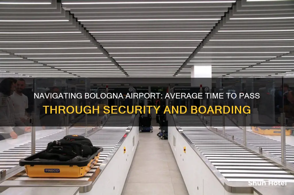 how long does it take to get through bologna airport