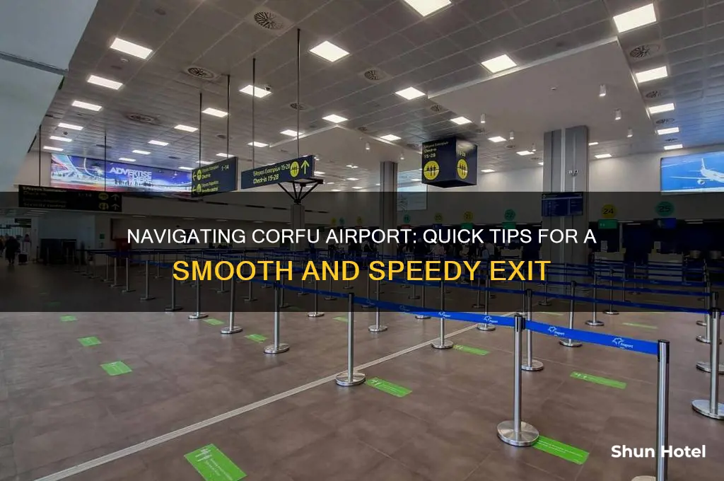 how long does it take to get through corfu airport