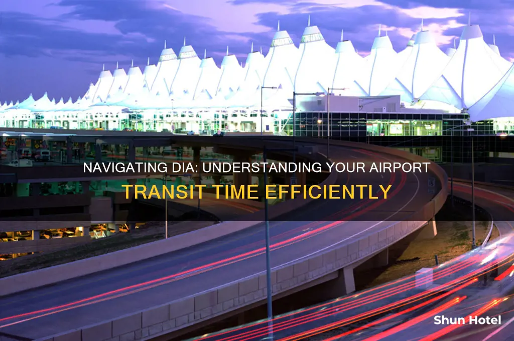 how long does it take to get through dia airport