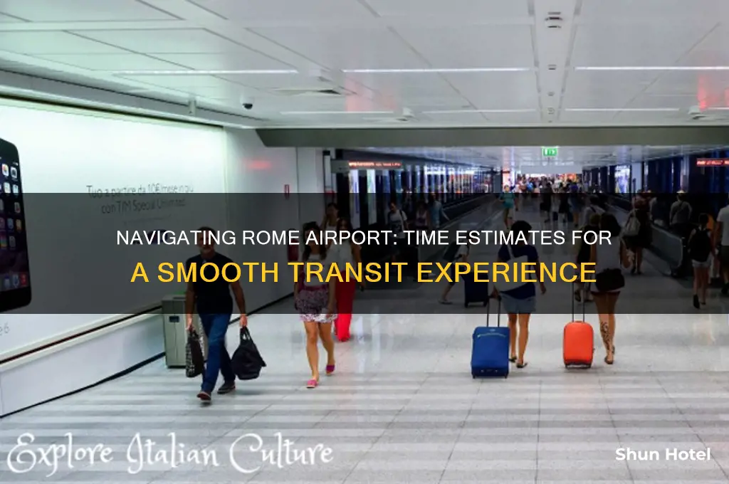 how long does it take to get through rome airport