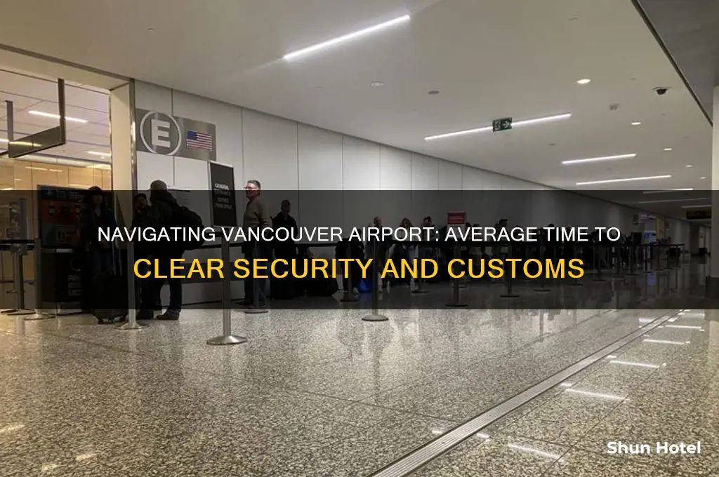 how long does it take to get through vancouver airport