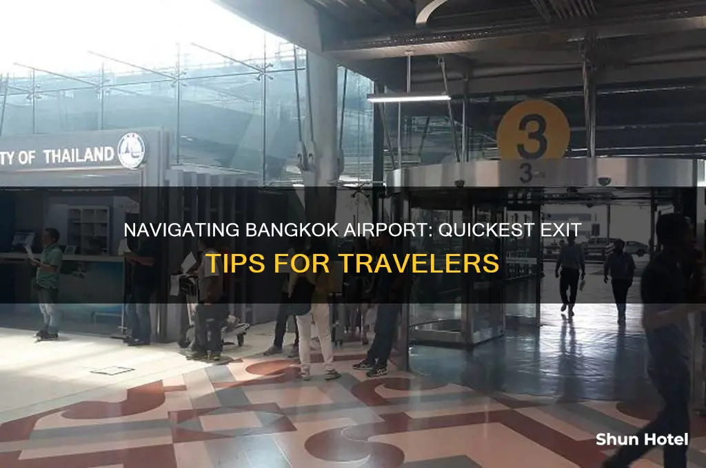how long get out of bkk airport