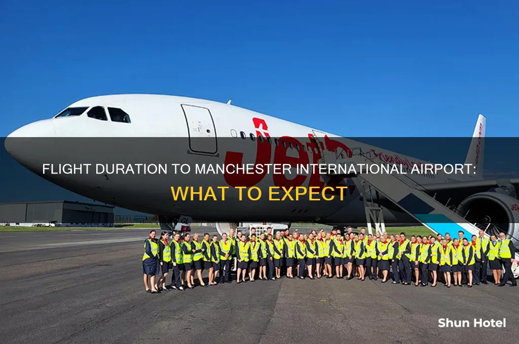 how long is a plane ride to manchester international airport