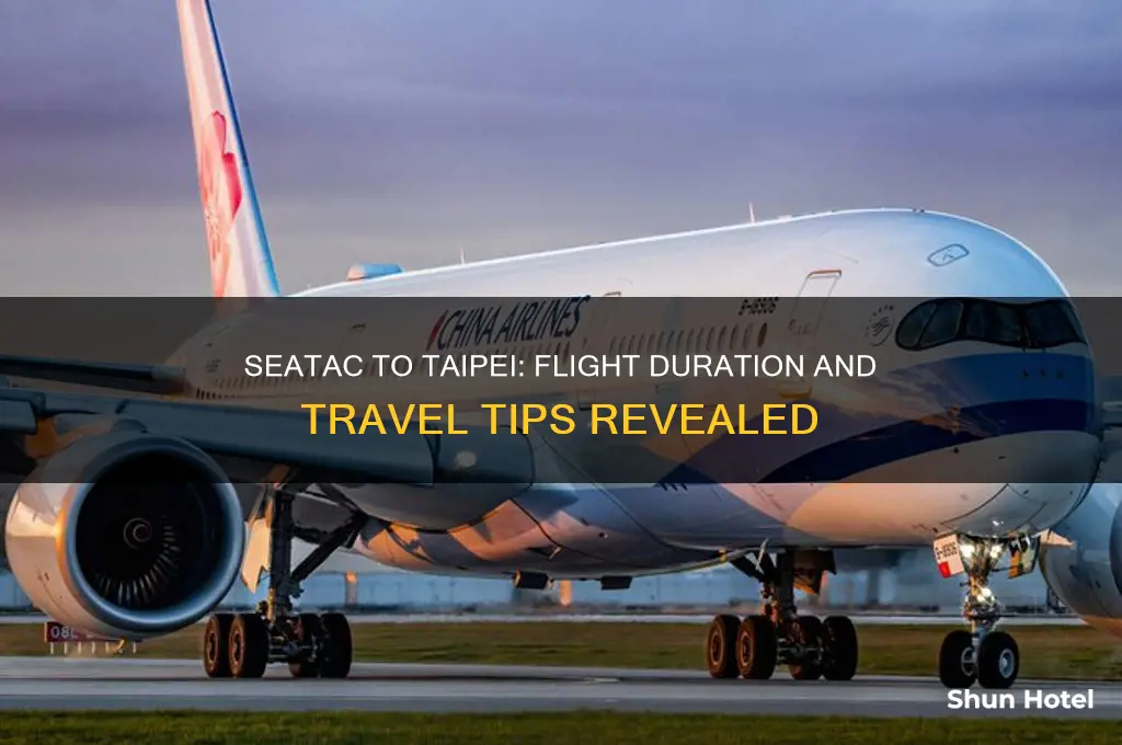 how long is flight from seatac to taipei international airport