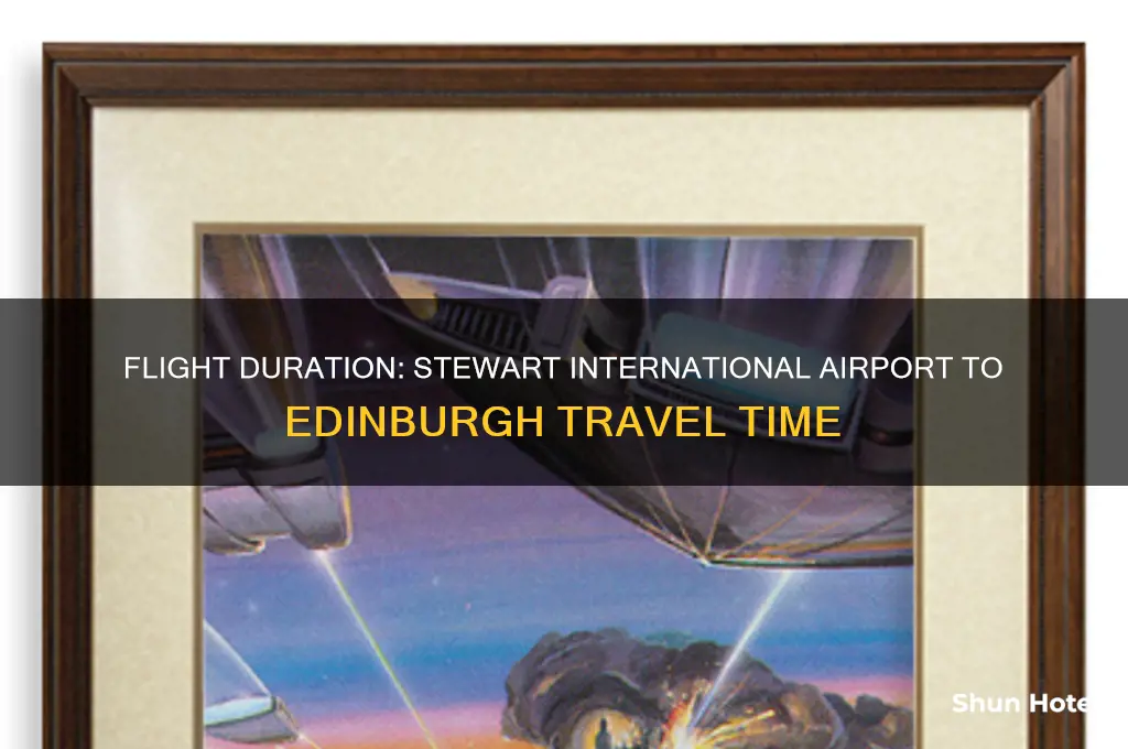 how long is the flight stewart international airport to edinburgh