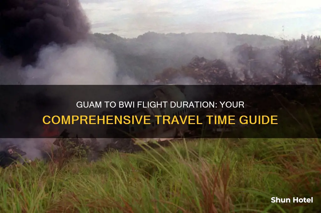 how long to fly from guam to bwi airport