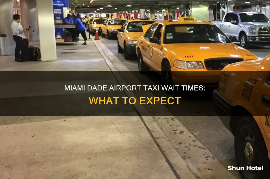 how long to get a taxi at miami dade airport