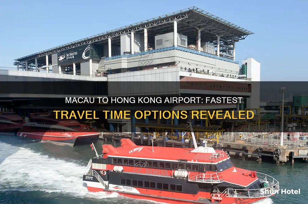 how long to get from macau to hong kong airport