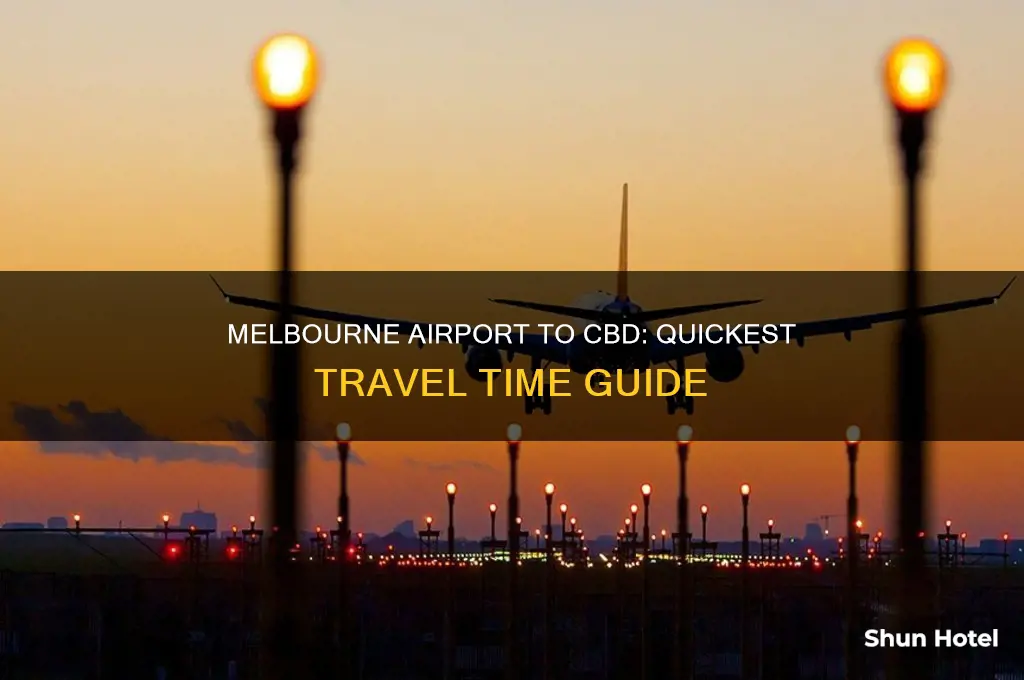 how long to get from melbourne airport to cbd