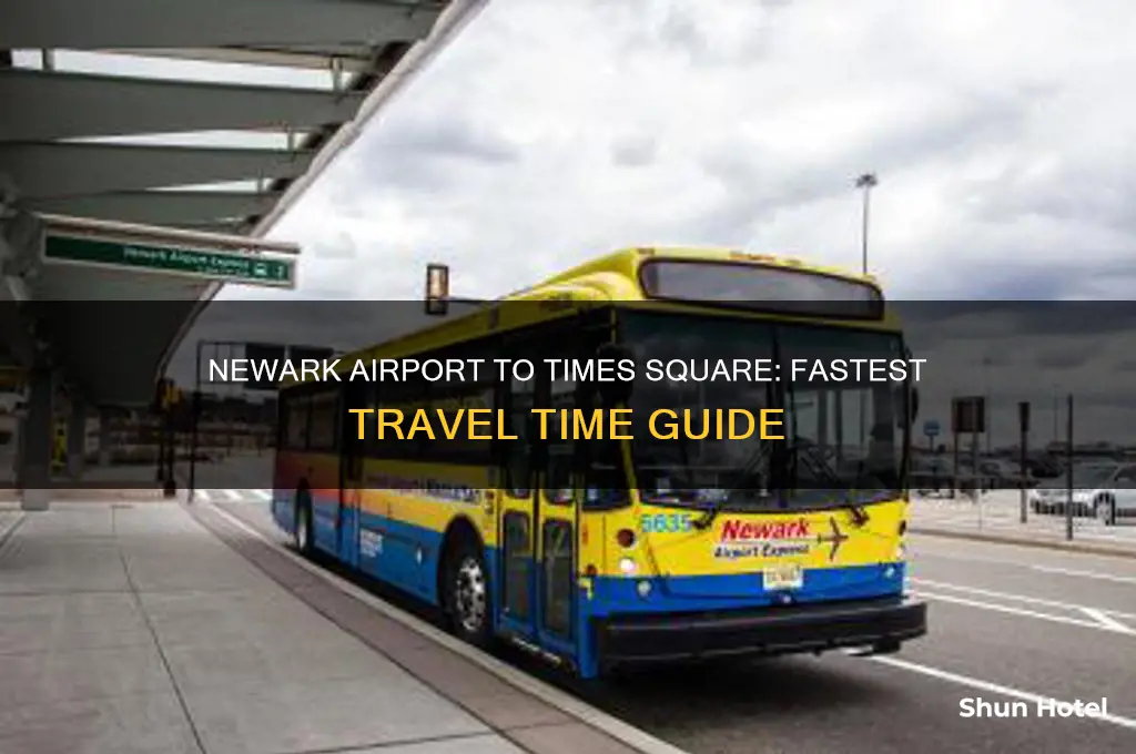 how long to get from newark airport to times square
