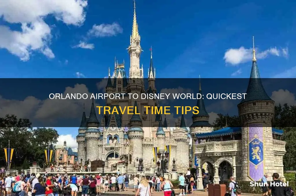 how long to get from orlando airport to disney world