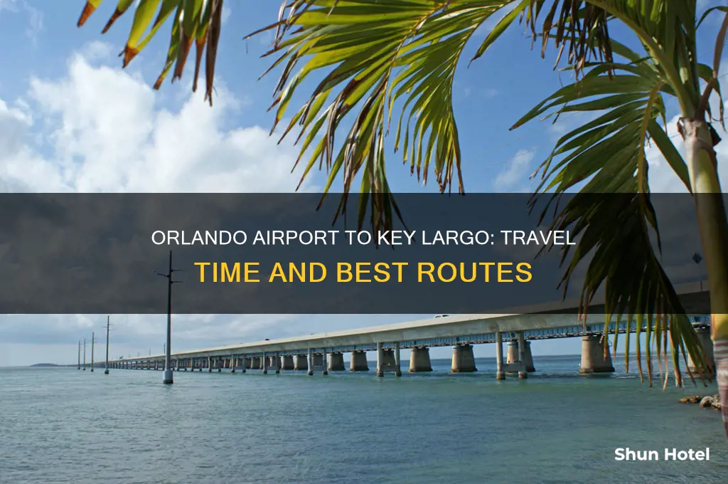 how long to get from orlando airport to key largo