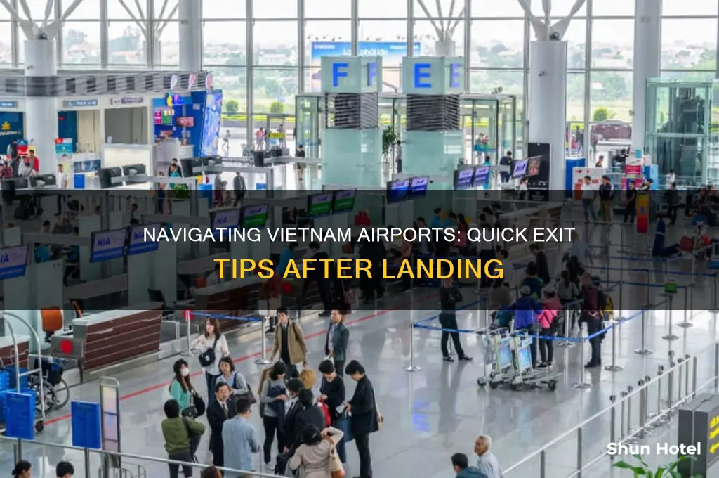 how long to get out from vietnam airport after landing
