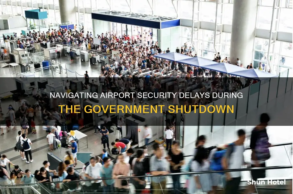 how long to get through airport security with government shutdown