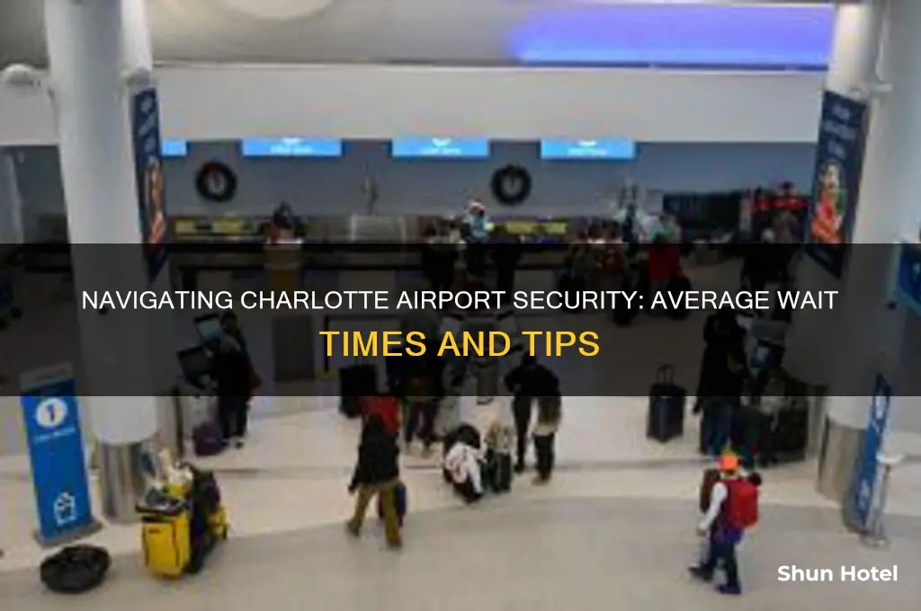 how long to get through charlotte airport security