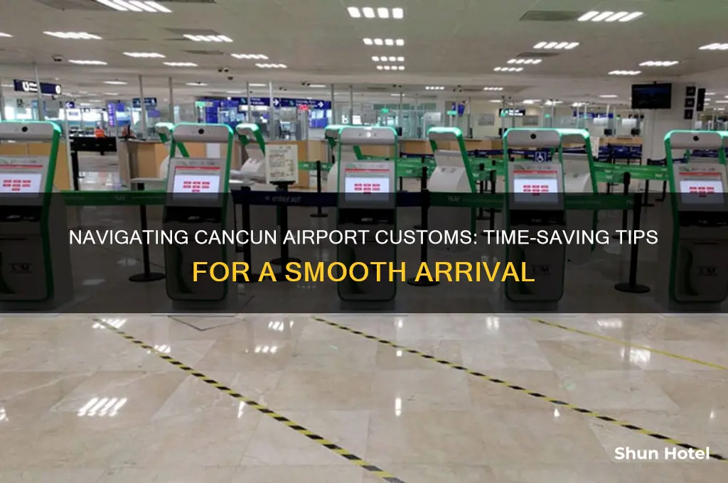 how long to get through customs at cancun airport