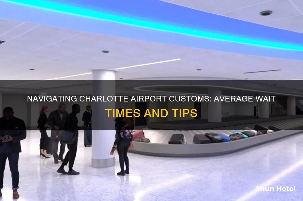 how long to get through customs at charlotte airport