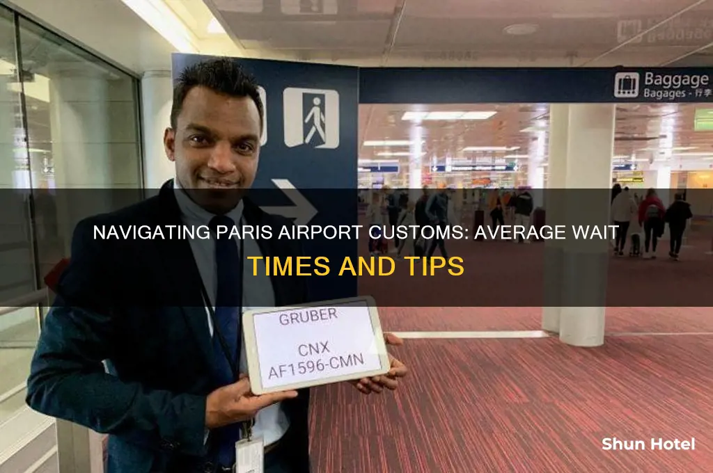 how long to get through customs at paris airport