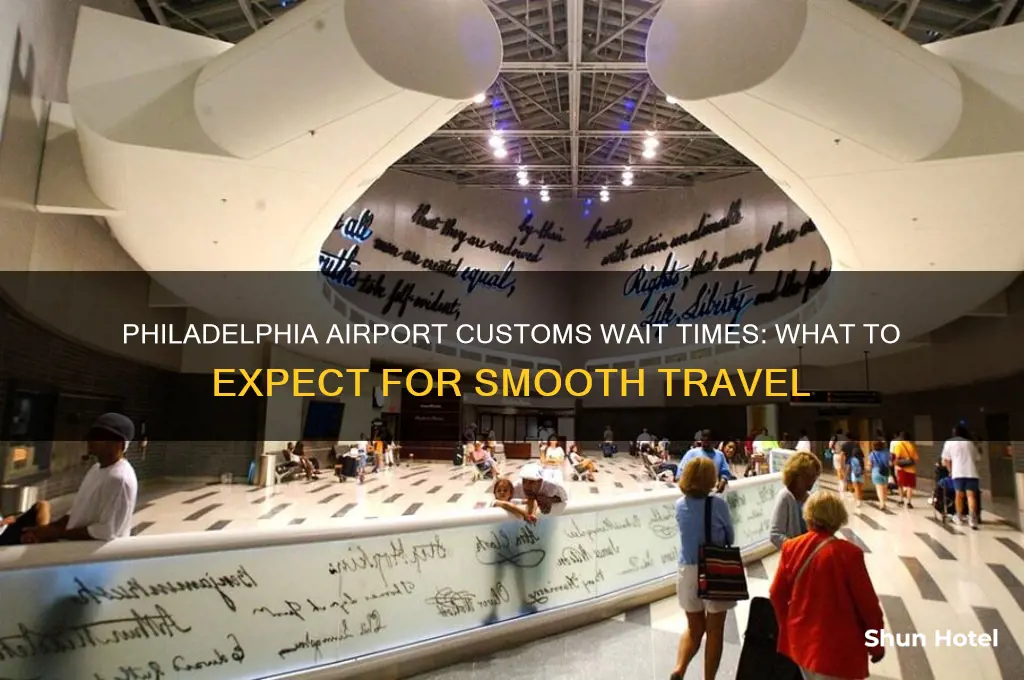 how long to get through customs at philadelphia airport