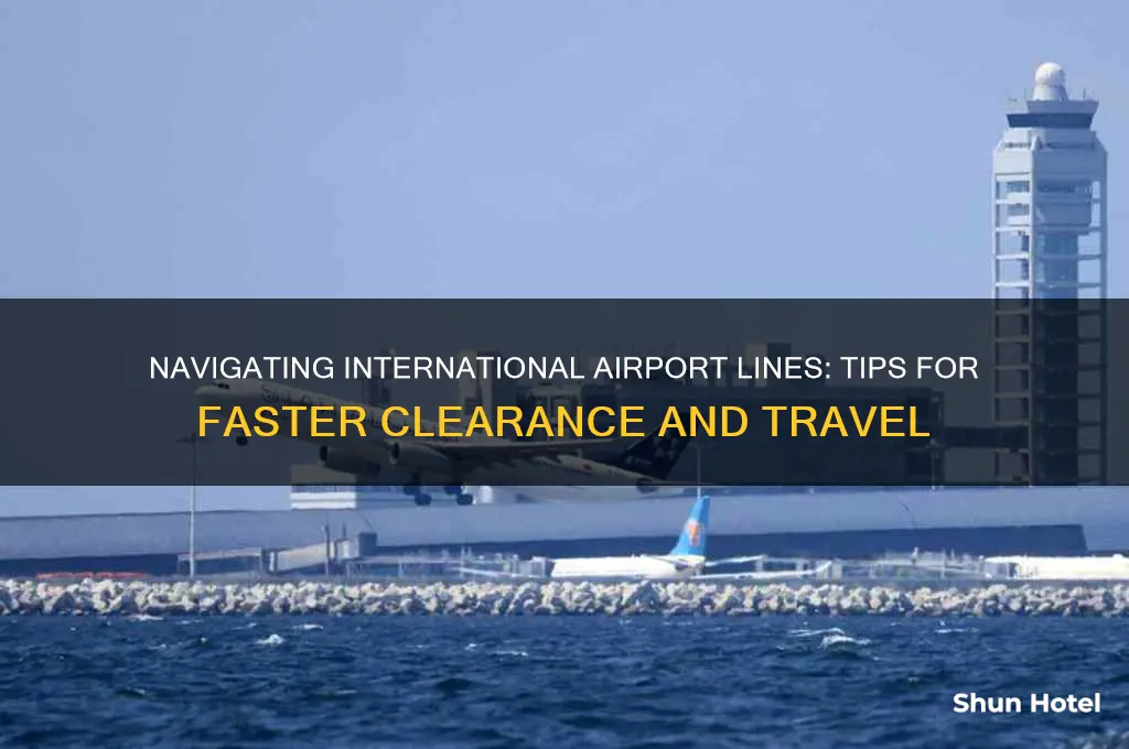 how long to get through international line at airport