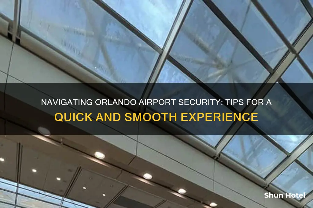 how long to get through orlando airport security
