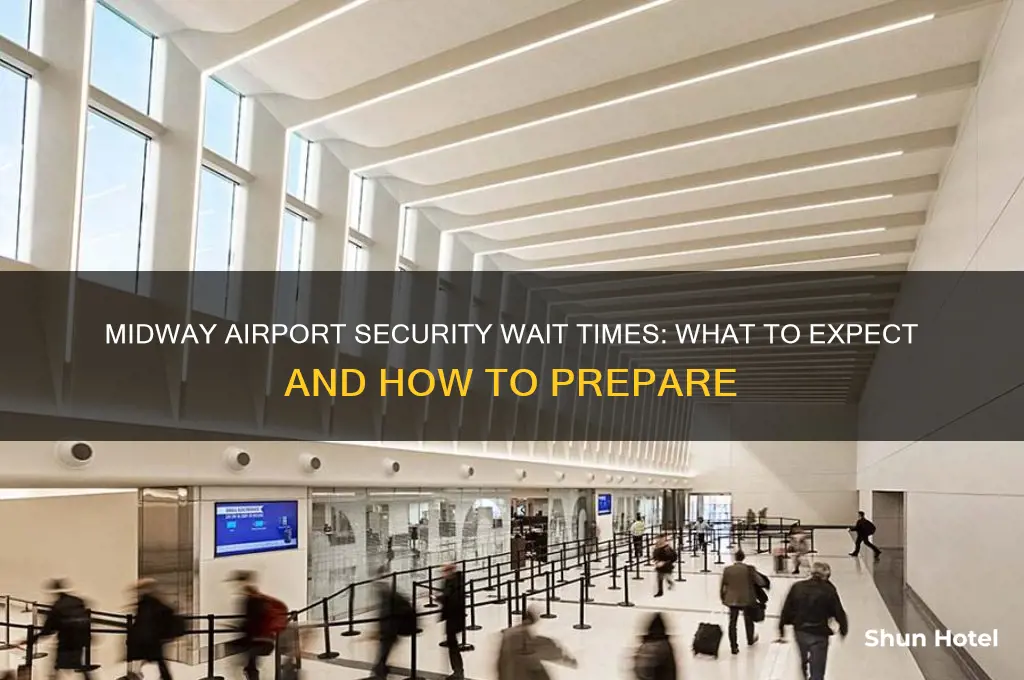 how long to get through security at midway airport