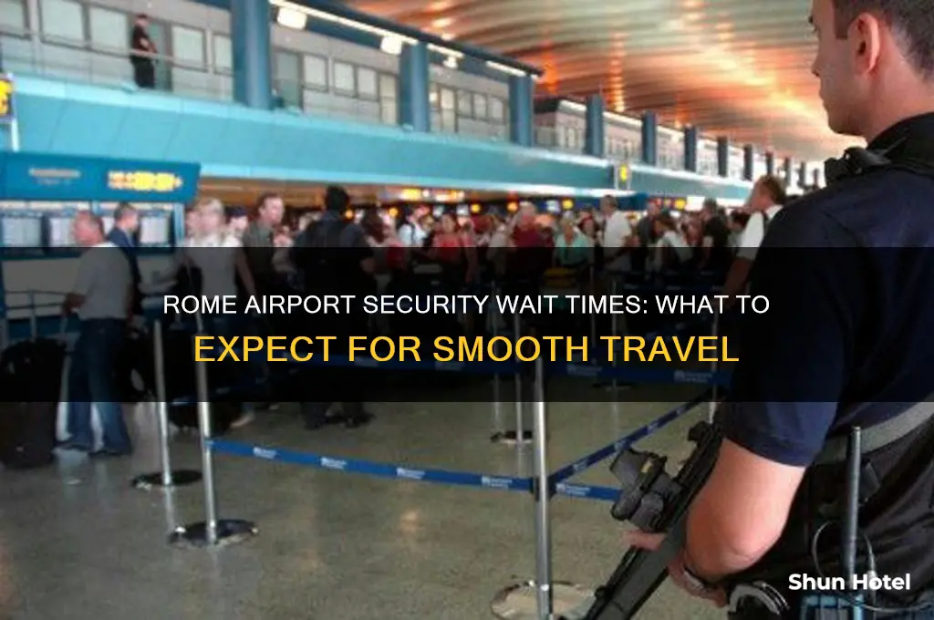 how long to get through security at rome airport