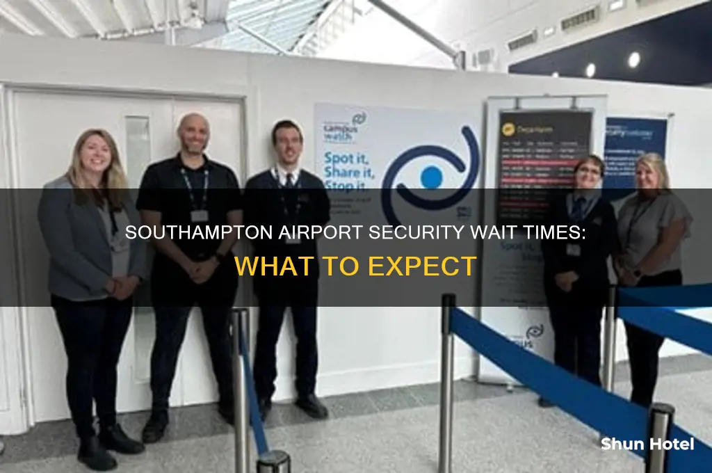 how long to get through security at southampton airport