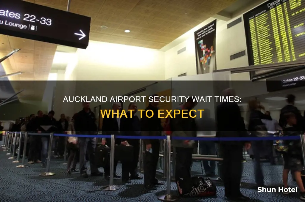 how long to get through security auckland airport